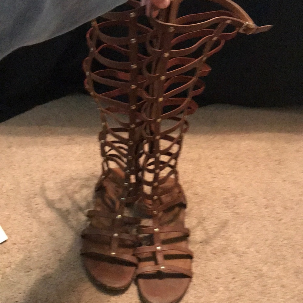Tall gladiator sandals